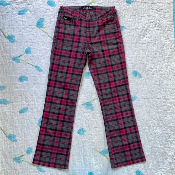Vintage 90s Hipster Sparkly Plaid Pants 💅 - Picture 2 of 8